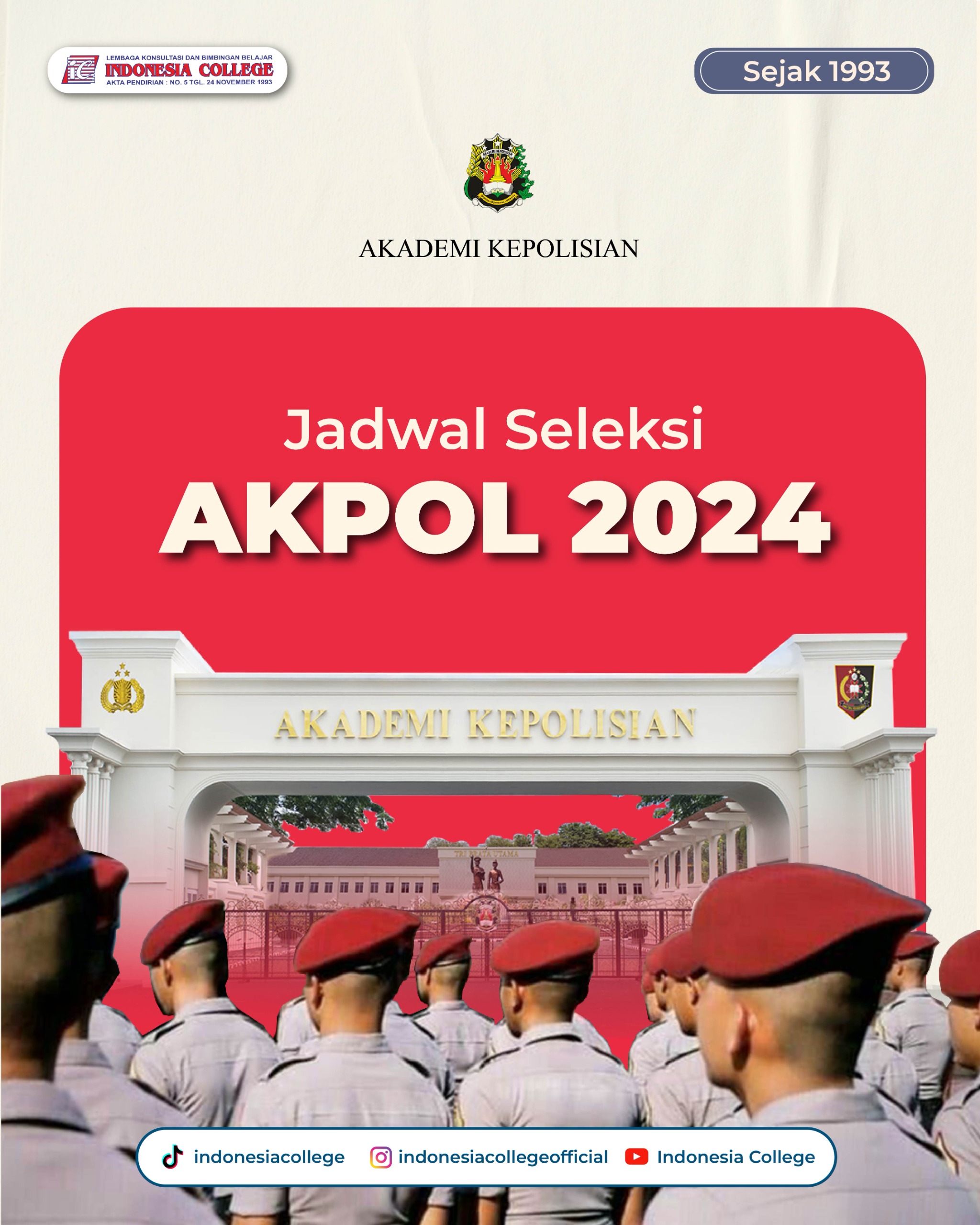 jadwal pendaftaran akpol 2024