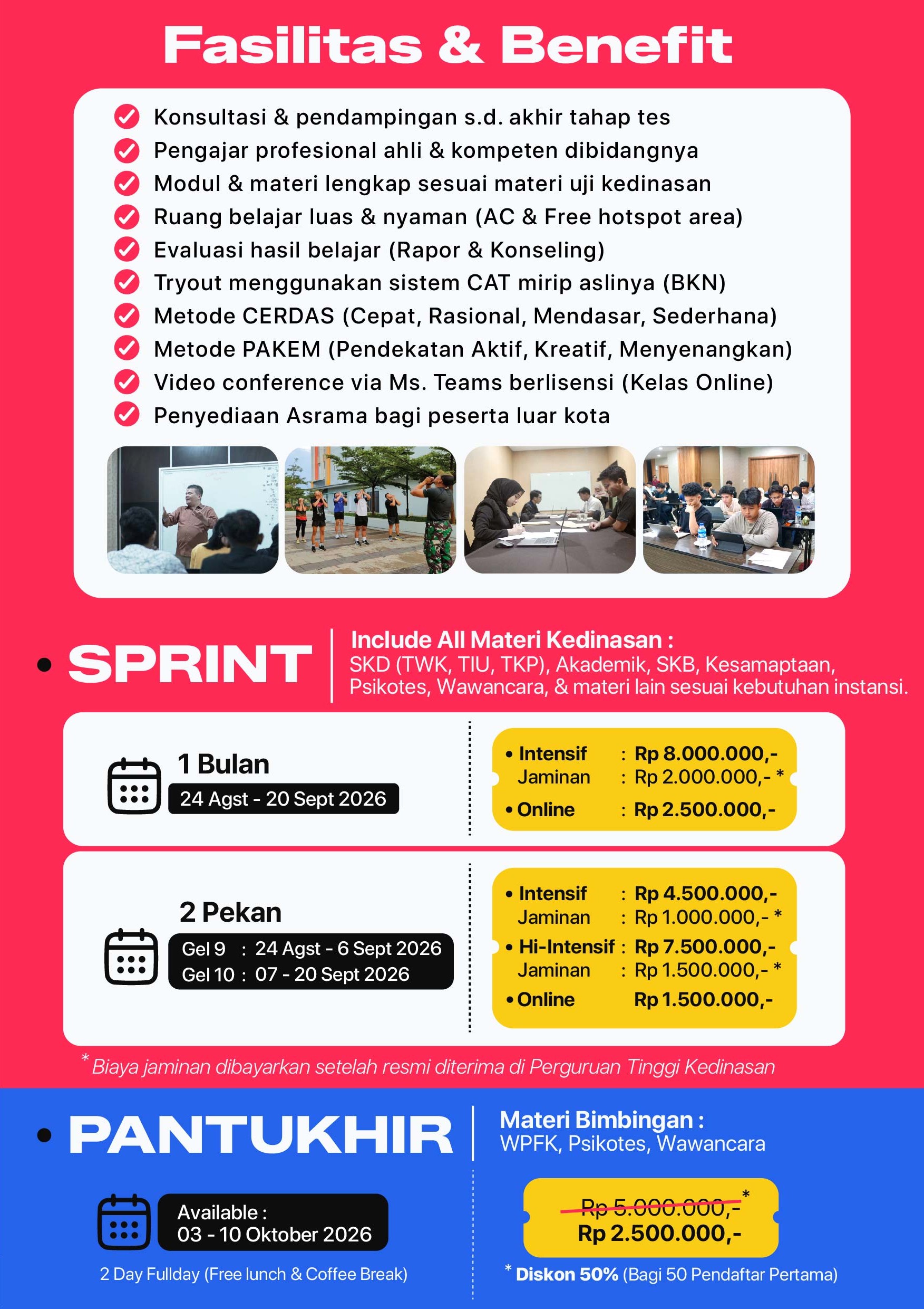 Brosur Bimbel Kedinasan 2026 - SPRINT